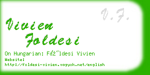 vivien foldesi business card